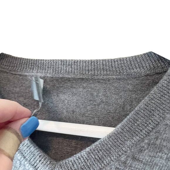 Bonobos Men’s V-Neck Extra Fine Merino Wool Slim Fit Sweater‎ Gray Sz L - Picture 6 of 7